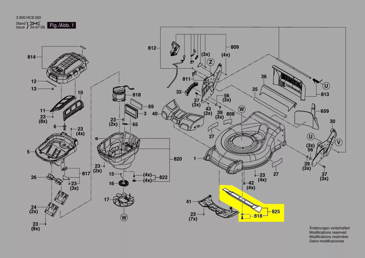 Lame de rechange tondeuse GRA 18V2-46 BOSCH